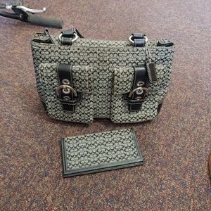 Coach purse and wallet